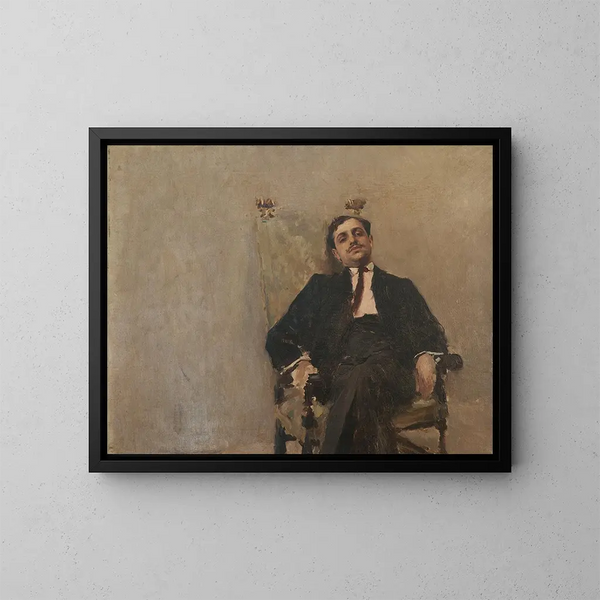 Portrait de M. Juan Carlos Muñoz - Carlos Federico Sáez — gerahmtes Bild an der Wand