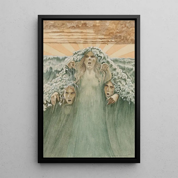 Reproduktion des Gemäldes Die Welle - Carlos Schwabe