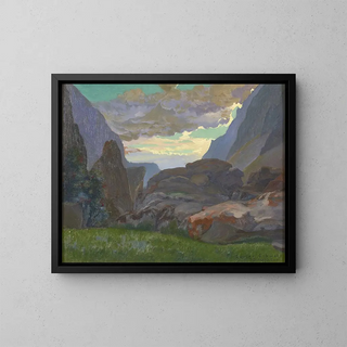 Carlos Schwabe - Paysage du Dauphin.webp