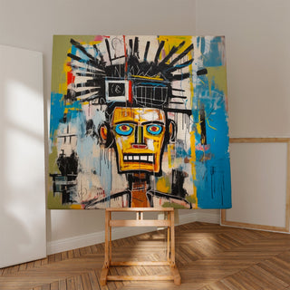Street Art Painting - Mechanical Face of the Street