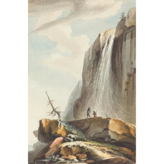 Caspar Wolf - Cascade dessus Wasserberg Waterfall above Wasserberg.webp