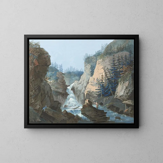 Caspar Wolf - Schlucht mit Wasserfall.webp