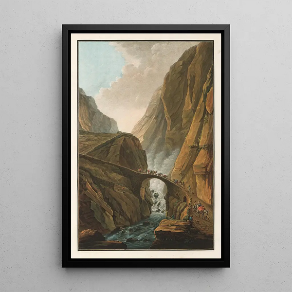 Reproduktion des Gemäldes Pont du Diable - Caspar Wolf