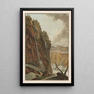 Caspar Wolf - Vue du SchildWaldBach Prise en hiver.webp