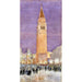 Reproduktion des Gemäldes Glockenturm Platz San Marco Venedig - Cass Gilbert