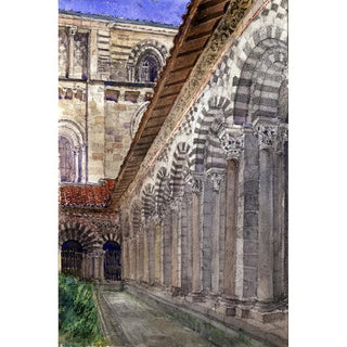Cass Gilbert - Cathedral Cloister at Le Puy.webp