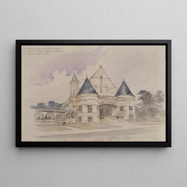 Cass Gilbert - Preliminary study for an Armory Building for Shattuck School Faribault Minnesota.webp