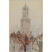 Riproduzione del dipinto Tour della cattedrale di Utrecht Olanda - Cass Gilbert
