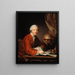 Ritratto di Jean Le Rond d'Alembert 1717-1783 matematico e filosofo - Catherine Lusurier — quadro incorniciato alla parete