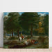 Riproduzione del dipinto Cavalleria greca in riposo nella foresta - Eugène Delacroix
