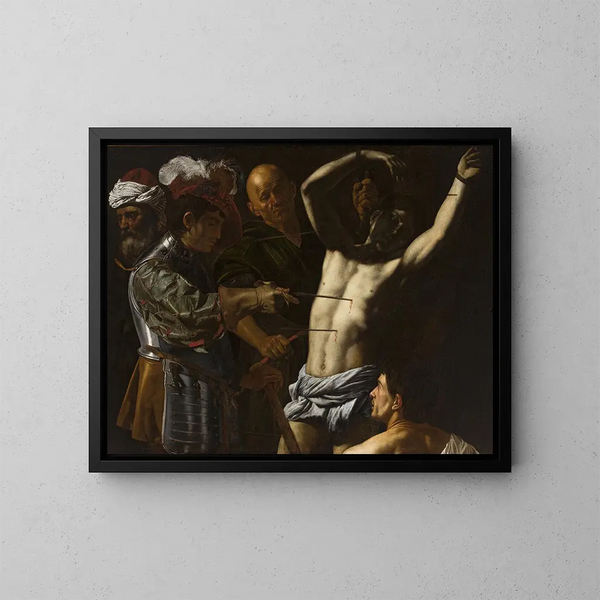 di Sant'Agostino - Cecco del Caravaggio — quadro incorniciato alla parete