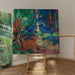 Riproduzione del dipinto Cervi nella foresta II - Franz Marc