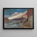 Chalets ai piedi del Monte Rosa - Cesare Gheduzzi — quadro incorniciato alla parete