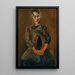 Portrait eines jungen Mannes - Chaïm Soutine — gerahmtes Bild an der Wand