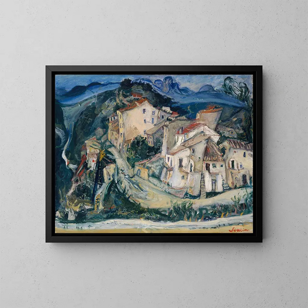 Vista di Cagnes - Chaïm Soutine — quadro incorniciato alla parete