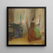 Bedroom in an Old Forest House - Sigmund Walter Hampel — framed artwork on a wall