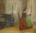 Bedroom in an Old Forest House - Sigmund Walter Hampel — artwork view