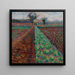 Field with Trees - Umberto Boccioni — framed artwork on a wall