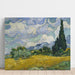 Riproduzione del dipinto Campo di grano con cipressi - Vincent van Gogh