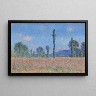 Mohnfeld, Giverny von Claude Monet | Kunstdruck Gemälde Wanddekoration Poster Kopie