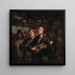 Cantanti ambulanti - Honor Daumier — quadro incorniciato alla parete