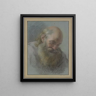 CharlesAndr van Loo - Kopf eines brtigen alten Mannes.webp