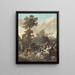 The Tambourine - Charles-Melchior Descourtis — framed artwork on a wall