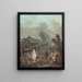 Marriage at the village wedding of Village - Charles-Melchior Descourtis — framed artwork on a wall