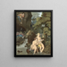 Les Espiègles Les Farceurs - Charles-Melchior Descourtis — framed artwork on a wall