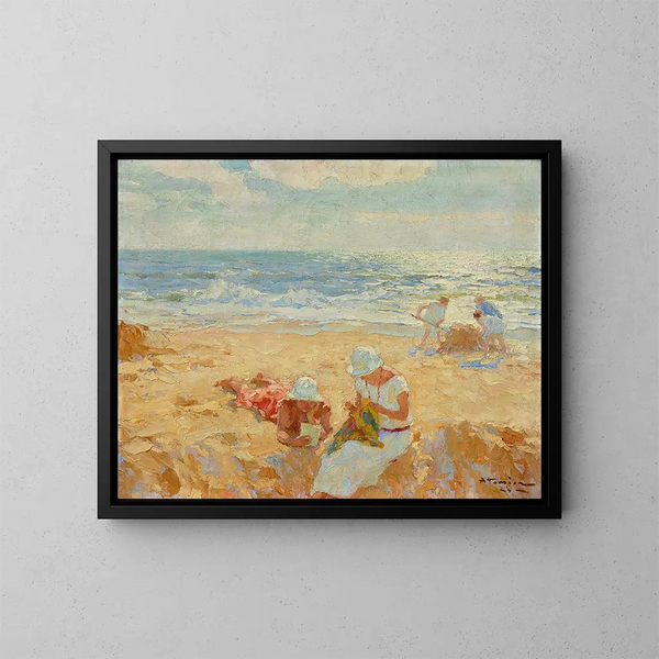 Strand Ecke - Charles Atamian — gerahmtes Bild an der Wand