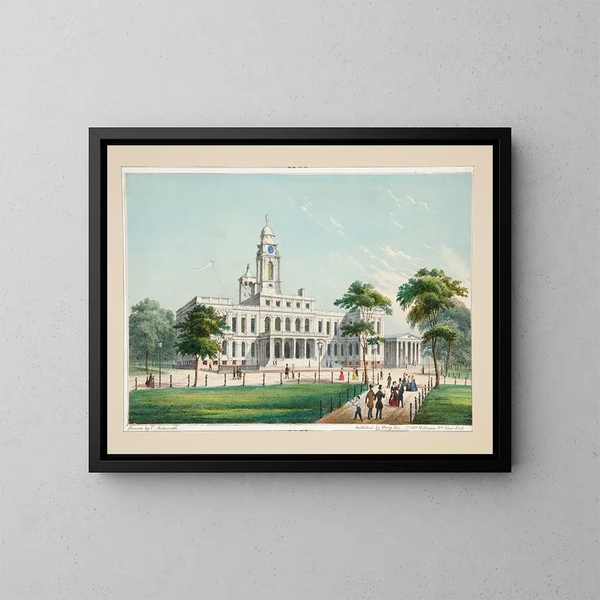 Hôtel de ville - Charles Autenrieth — gerahmtes Bild an der Wand