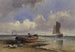 Fishing Boat on the Shore at Hastings - Charles Bentley — artwork view