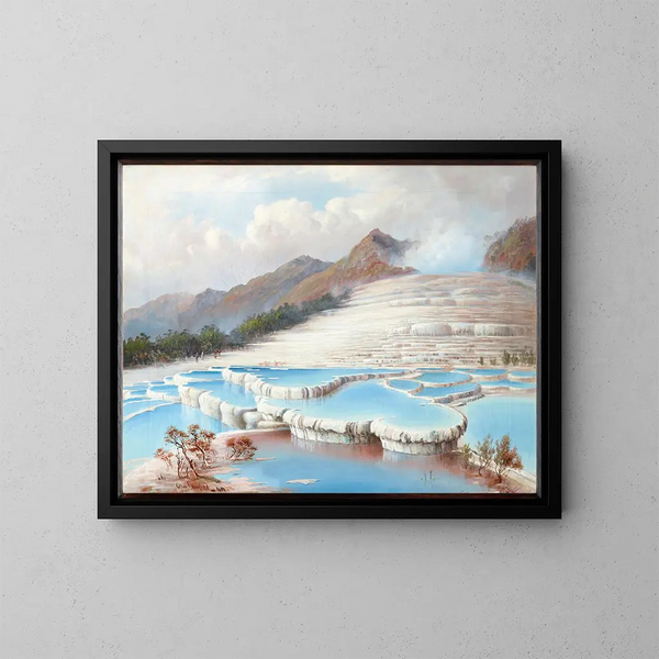 Terrassen in Weiß - Charles Blomfield — gerahmtes Bild an der Wand