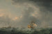 Ships English fleeing before a storm - Charles Brooking — artwork view