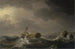 Shipwreck on a Rocky Coast - Charles Brooking — artwork view