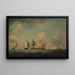 La Capture du Marquis d'Antin et de Louis Erasme - Charles Brooking — framed artwork on a wall