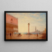 Vue de la Piazza San Marco Venise - Charles Clement Calderon — framed artwork on a wall