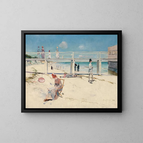 Ein Urlaub in Menton - Charles Conder — gerahmtes Bild an der Wand