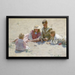 Kinder am Meer - Charles Courtney Curran — gerahmtes Bild an der Wand