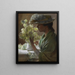 Die Dame mit dem Schneeballstrauß - Charles Courtney Curran — gerahmtes Bild an der Wand