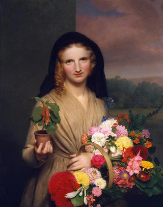 Charles Cromwell Ingham - The Flower Girl.webp