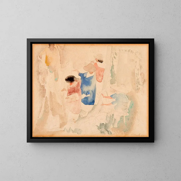 Esquisse d'artistes - Charles Demuth — gerahmtes Bild an der Wand
