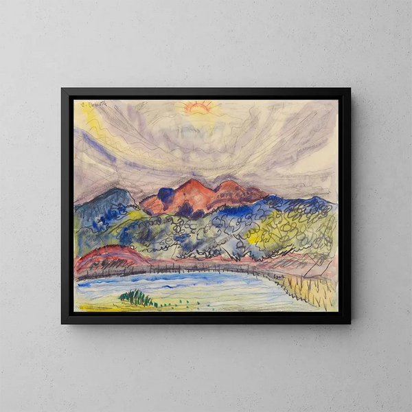 Landschaft Früh - Charles Demuth — gerahmtes Bild an der Wand