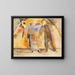 Nel vaudeville, donna e uomo sul palco - Charles Demuth — quadro incorniciato alla parete