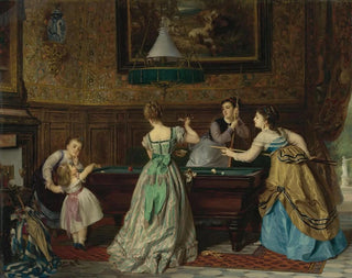 Charles Edouard Boutibonne - Ladies Playing Billiards.webp