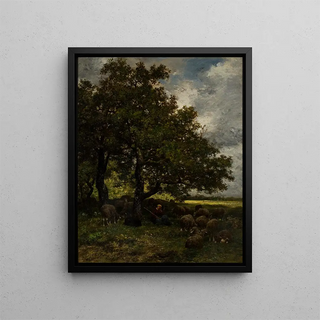 Charles Emile Jacque - Rural Landscape.webp