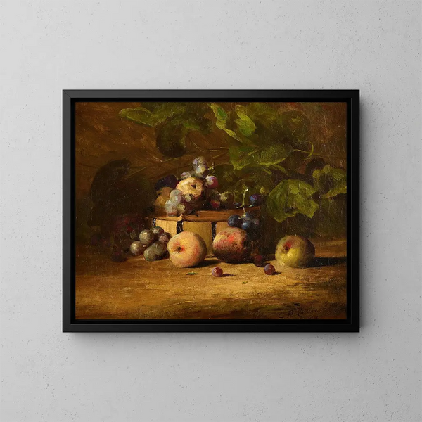 Stillleben mit Früchten - Charles Ethan Porter — gerahmtes Bild an der Wand
