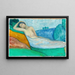 Der Ruhezustand oder Schlafende Heilige oder Liegende Figur - Charles Filiger — gerahmtes Bild an der Wand