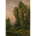 Reproduktion des Gemäldes Landschaft Stadion der Schöpfung Studie - Charles François Daubigny