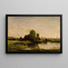 Ufer mit Geflügel - Charles François Daubigny — gerahmtes Bild an der Wand